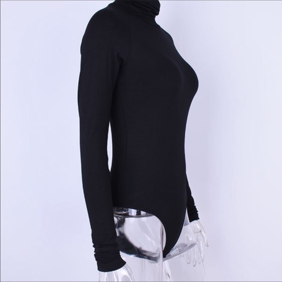 Black turtleneck bodysuit - Picture 6 of 8